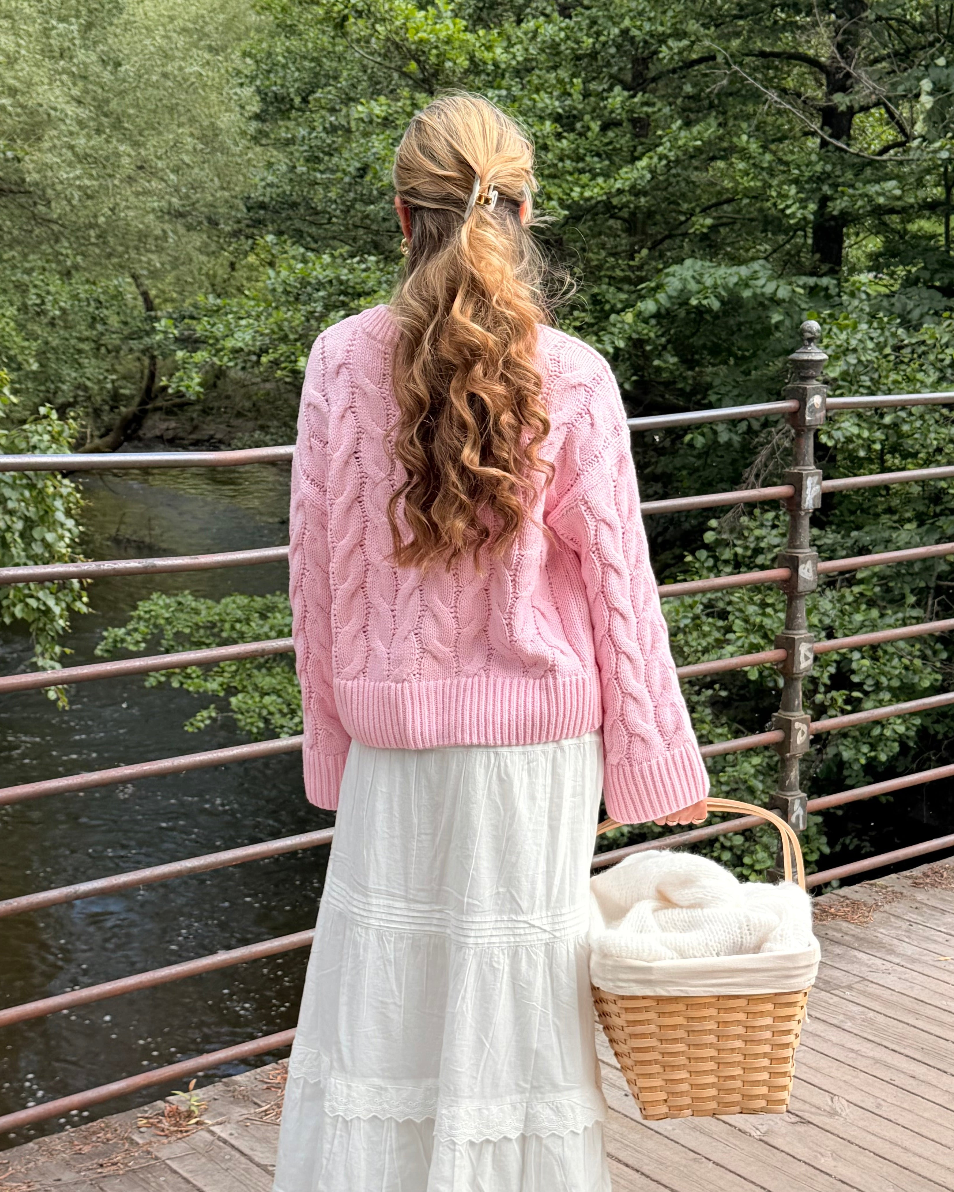 VMSVEA Knit Cardigan - Roseate Spoonbill